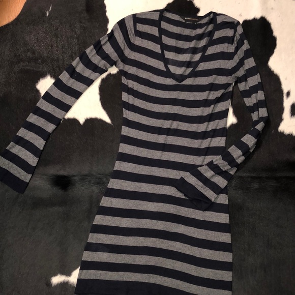 BCBGMAXAZRIA silk cashmere blend striped dress xs - Picture 6 of 12